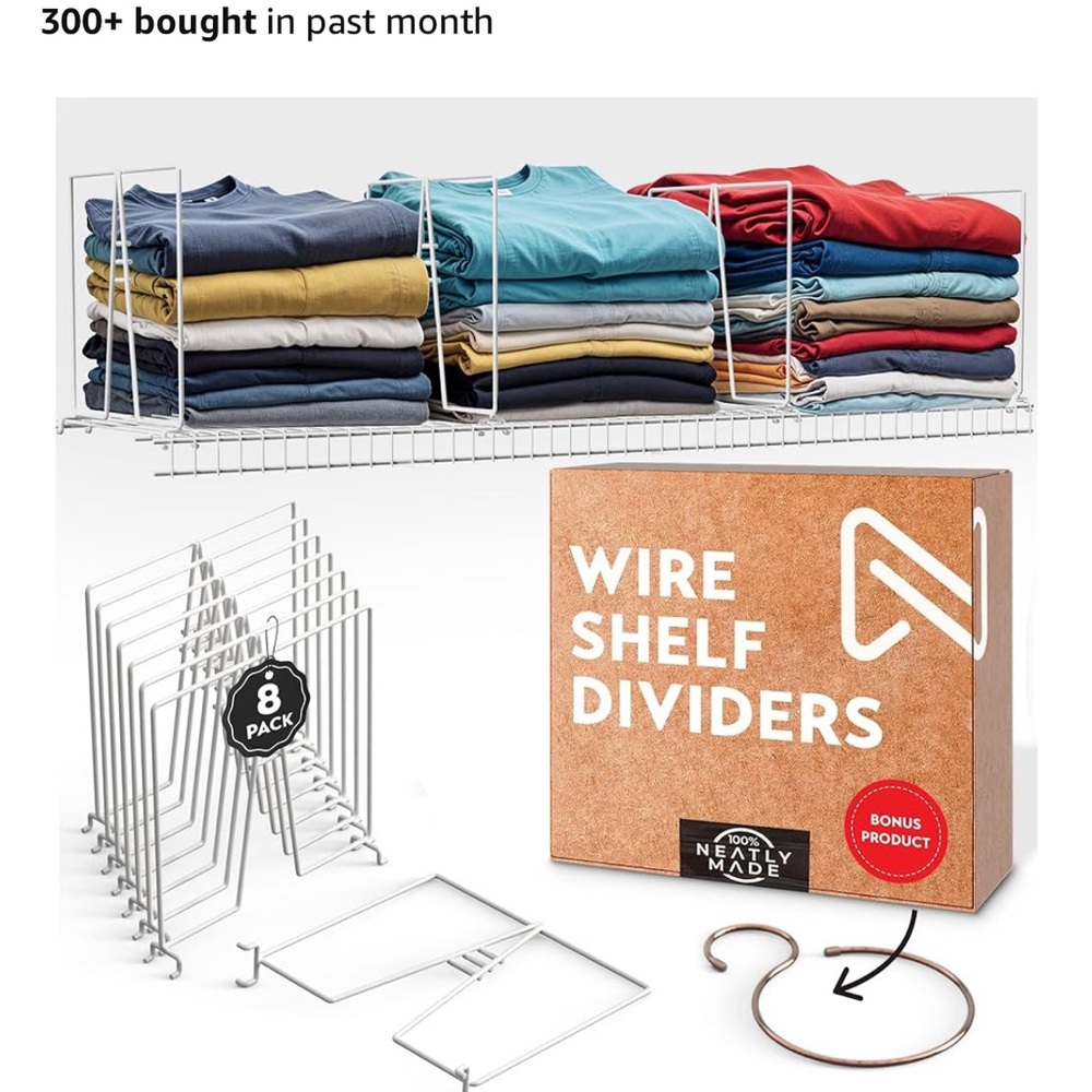 Neatly Made — shelf dividers